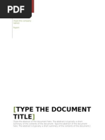 Type The Document Title