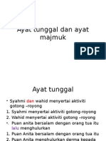 Ayat Tunggal Dan Ayat Majmuk