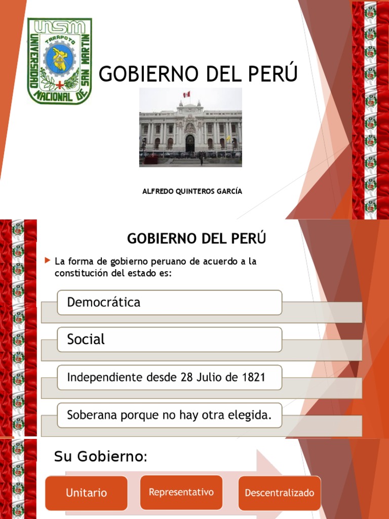 La Forma De Gobierno Peruano Y La Estructura Del Estado Peruano Pdf