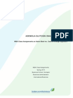 Aston Blair Case Assignment & Change Signature - Organisational Development Task (Mba) - Ademola Onashile k1401453