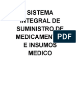 Sistema Integral de Suministro de Medicamentos e Insumos Medico