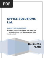 Office Solutions LTD.: (Business Plan)