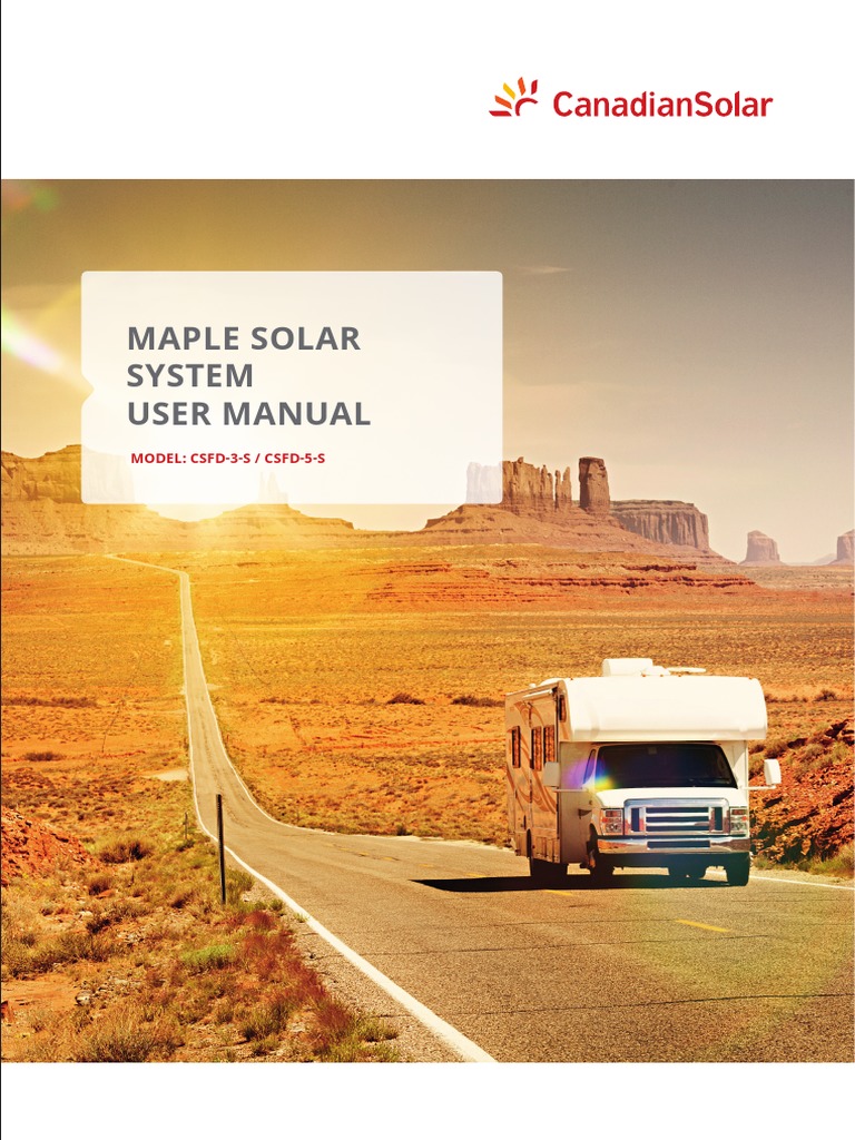 Manual Maple Solar System en | PDF | Battery Charger | Usb