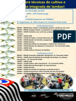 Cartaz Técnicas de Cultivo Lambari 2015