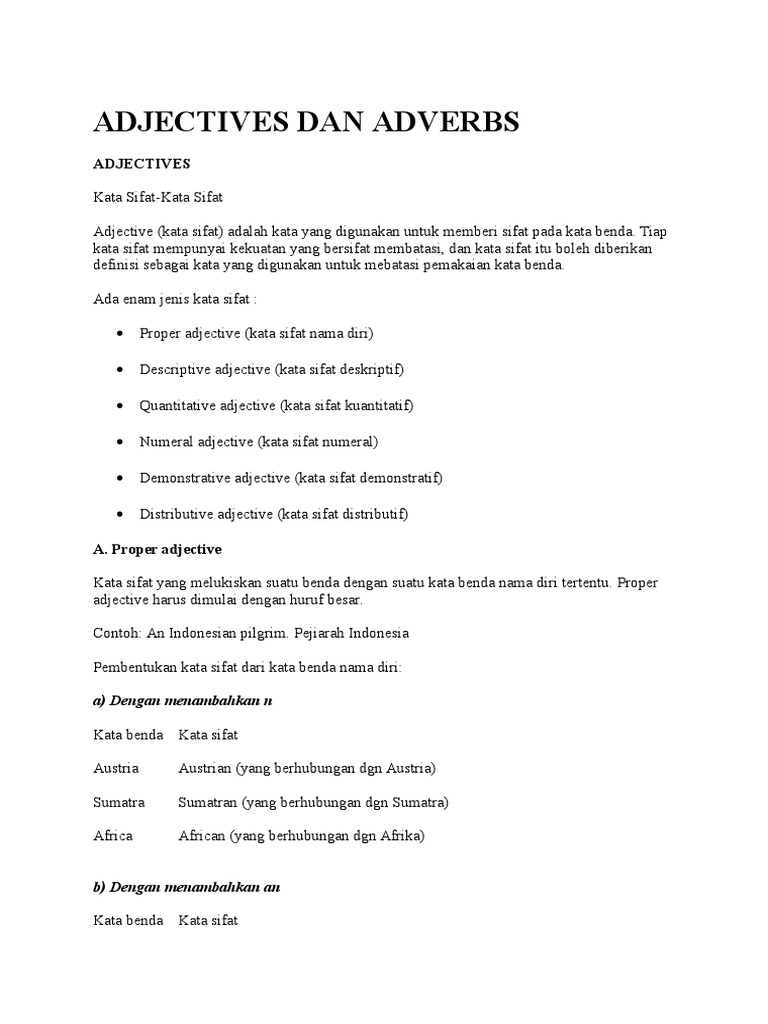 Adjective and Adverb | PDF