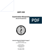 ABPS 500: Examination Blueprints