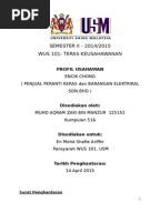 Contoh Profil Usahawan