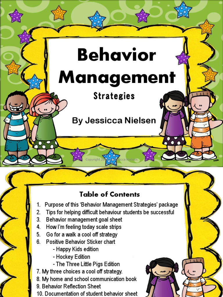 Behavior Management Strategies | PDF | Classroom | Teachers
