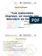 P. a. Los Materiales Impreso, Un Mundo Por Descubrir en Familia. 4 A