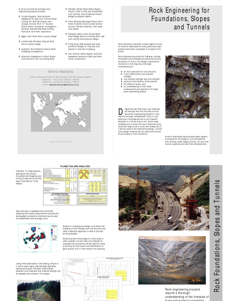 Rock Engineering For Foundations Slopes And Tunnels Pdf Asphalt