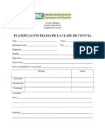 Plan Diario de Ciencias