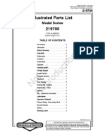 12.5 HP Briggs Parts Manuals & Owners Manual