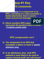 RPD Components: Quiz #1 Key