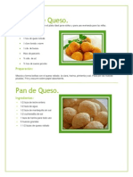 Recetas de Pan de Queso, Bolitas de Queso y Berenjena Al Horno Light.