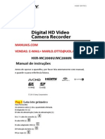 Manual da filmadora Sony MC 2000 PT BR