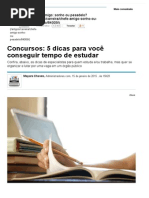 Concursos_ 5 Dicas Para Você Conseguir Tempo de Estudar - Notícias - Carreira - Administradores