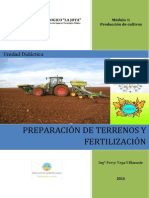 Manual de preparación de terrenos y fertilizacion