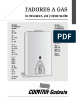 Manual de instalación y uso de calentadores de gas