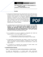 Protocolo de Conformación de Comité de Mantenimiento y Comité Veedor