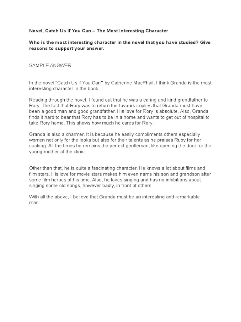 Novel Catch Us If You Can PDF Compassion Family