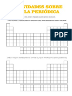 Actividades Sobre Tabla Periódica