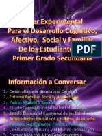 Desarrollo Cognitivo, Afectivo, Social y Familiar Estudiantes 1ro. Secundaria Lampa - Puno 2014