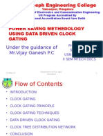 Under The Guidance of MR - Vijay Ganesh P.C: Power Saving Methedology Using Data Driven Clock Gating