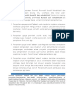 Download Pengertian Upaya Kesehatan Promotif Preventif Kuratif Rehabilitatif Dan Contohnya by M Isyhaduul Islam SN265606792 doc pdf