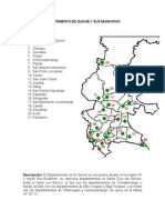 Departamentos y Sus Municipios