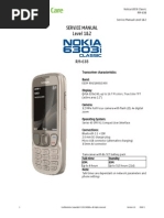 Nokia 6303i Classic RM-638 Service Manual L1L2 v1.0