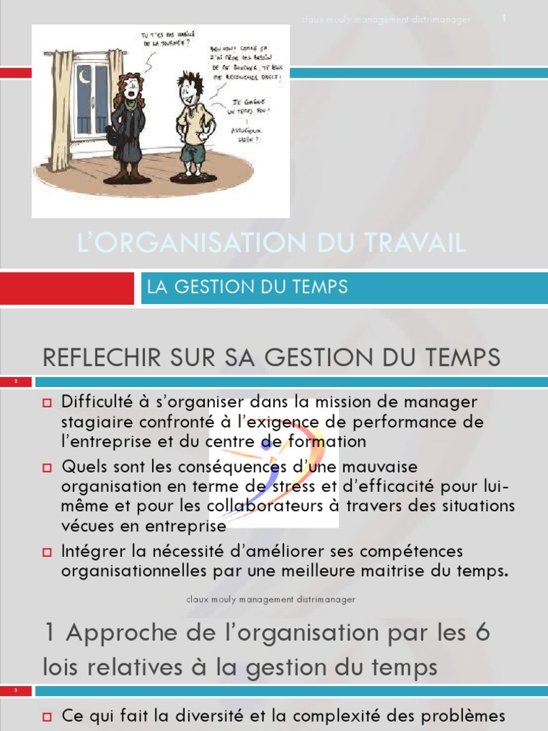 L Organisation Du Travail Gestion Du Temps | PDF | Planification | Science