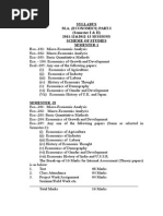 m.a. (Economics) Part-i(Semester i & II)