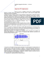 Trasformata Discreta Di Fourier,FFT Ed Applicazioni