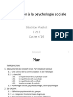 Introduction À La Psychologie Sociale Diapo