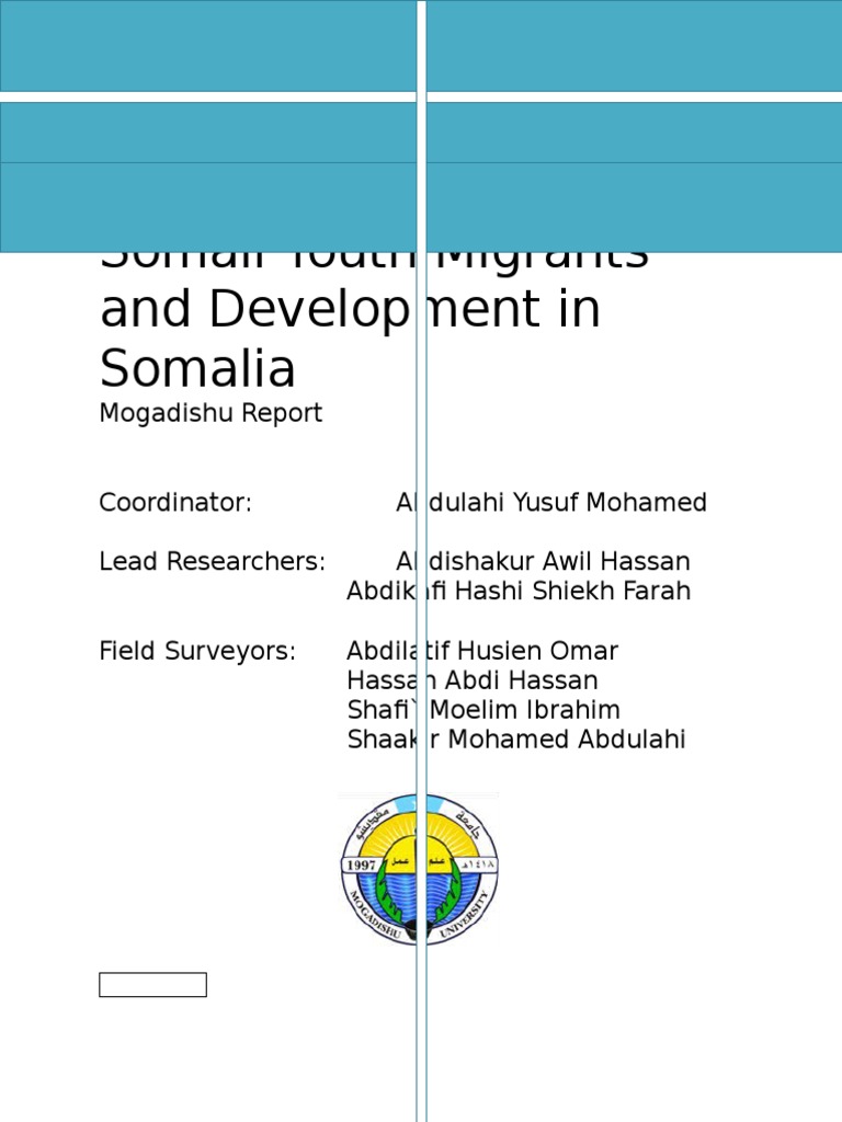 Somali Youth Migrants' Role in Development | PDF | Somalia | Remittance