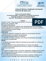 Lectura Complementaria para Que Se Hace Prensa PDF