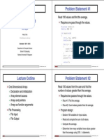 Problem Statement #1: Arrays