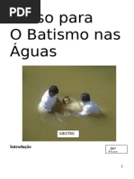 Curso para O Batismo nas Águas