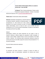 Monitoreo de Contaminantes Sólidos Sedimentables