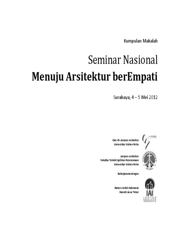 Isi Kumpulan Makalah Menuju Arsitektur BerEmpati1pdf