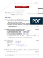 14 Evaluación Parcial - Teoría