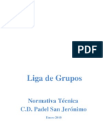 Reglamento de Liga Grupos CD Padel San Jeronimo