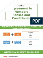 TOEIC 700 - 3 - Agreement in Number & Tenses, Conditionals