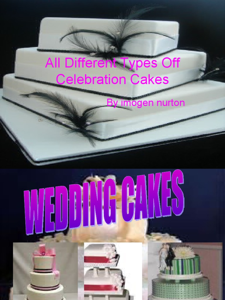 Celebration Cake Varieties Guide | PDF