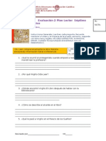 Evaluación 2 Plan Lector Séptimo Básico