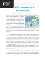 O Tráfico Negreiro e a Escravatura