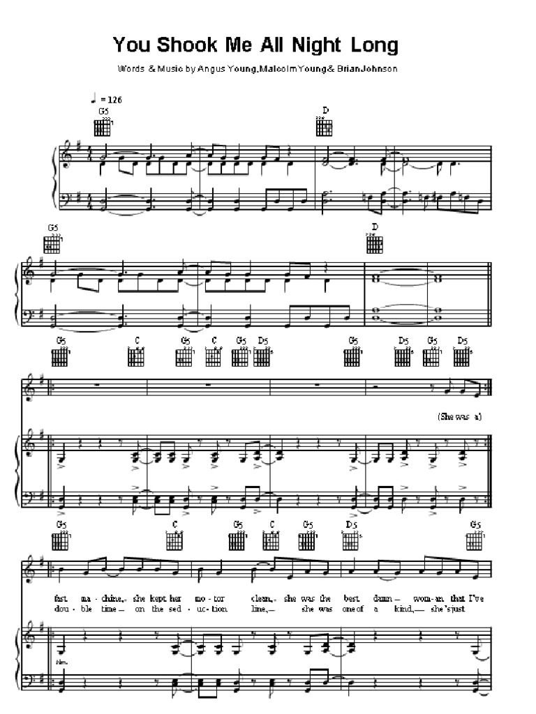 You Shook Me All Night Long PDF