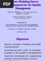 12 - Receptor Modeling Source Apportionment For Air Quality