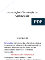 Introdução À Tecnologia Da Computação