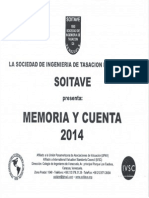 Memoria y Cuenta 2014-2015 Soitave